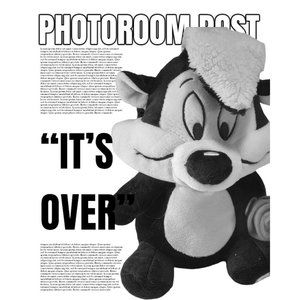 Banned Looney Tunes Pepe Le Pew‎ Plush for Hallmark Valentine /w Flower in Hand
